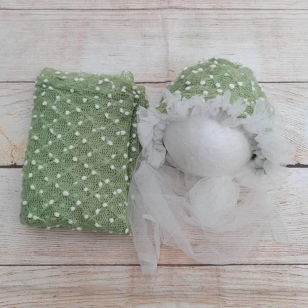 Soft Baby Girl Boy Photo Shoot Props Newborn Photography Swaddle Blanket Little Infant Bobble Picture Accessories 2023