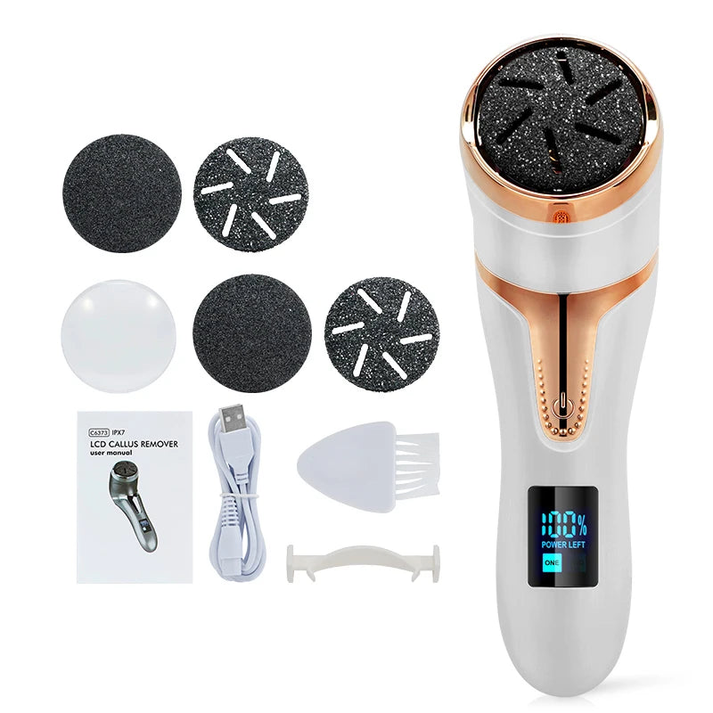 Electric Pedicure Tools Foot Care File Leg Heels Remove Hard Cracked Dead Skin Callus Remover Feet Foot Files Clean Care Machine