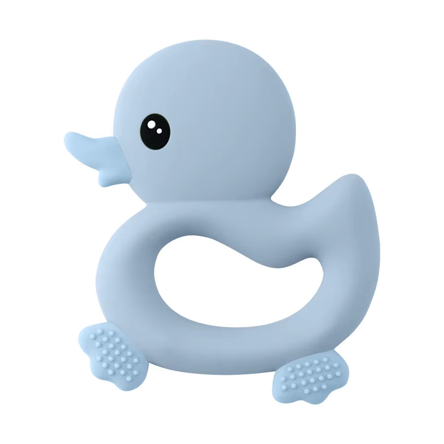 1PCS Baby Teether Toys Cartoon Duck Silicone Teether for Baby BPA Free Teething Chewing Toys Soft Teether Baby Accessories