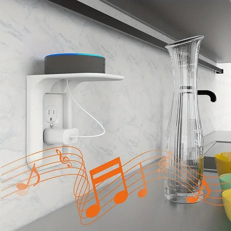 Socket Rack Wall Rack Decorative Socket Smart Home Speaker Rack Mobile Phone Charging Rack Wall Storage Rack Socket Storage Rack