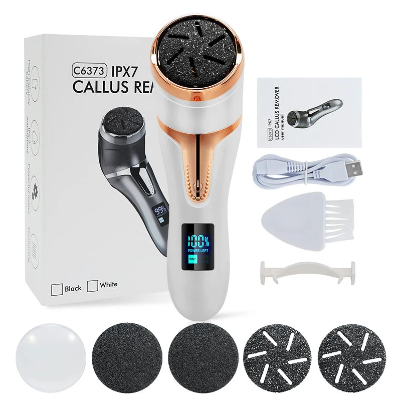 Electric Pedicure Tools Foot Care File Leg Heels Remove Hard Cracked Dead Skin Callus Remover Feet Foot Files Clean Care Machine