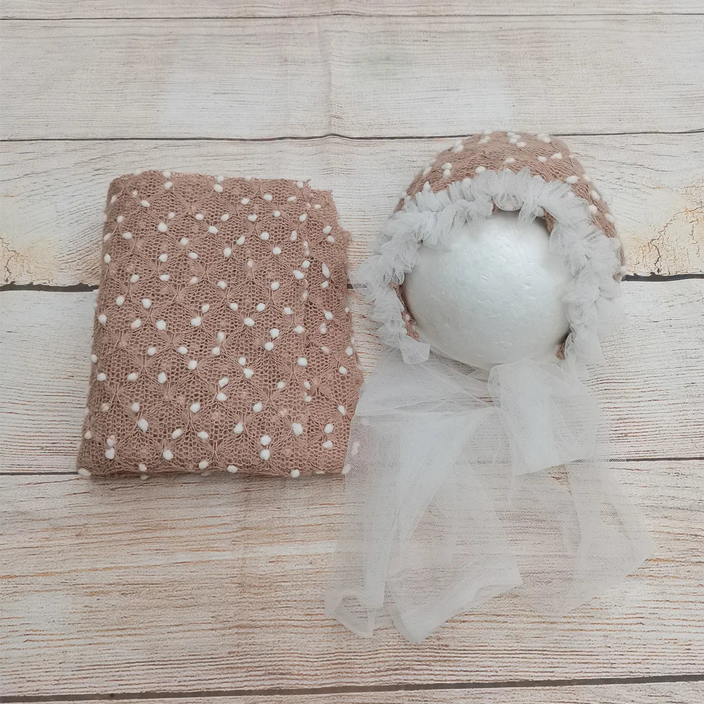 Soft Baby Girl Boy Photo Shoot Props Newborn Photography Swaddle Blanket Little Infant Bobble Picture Accessories 2023