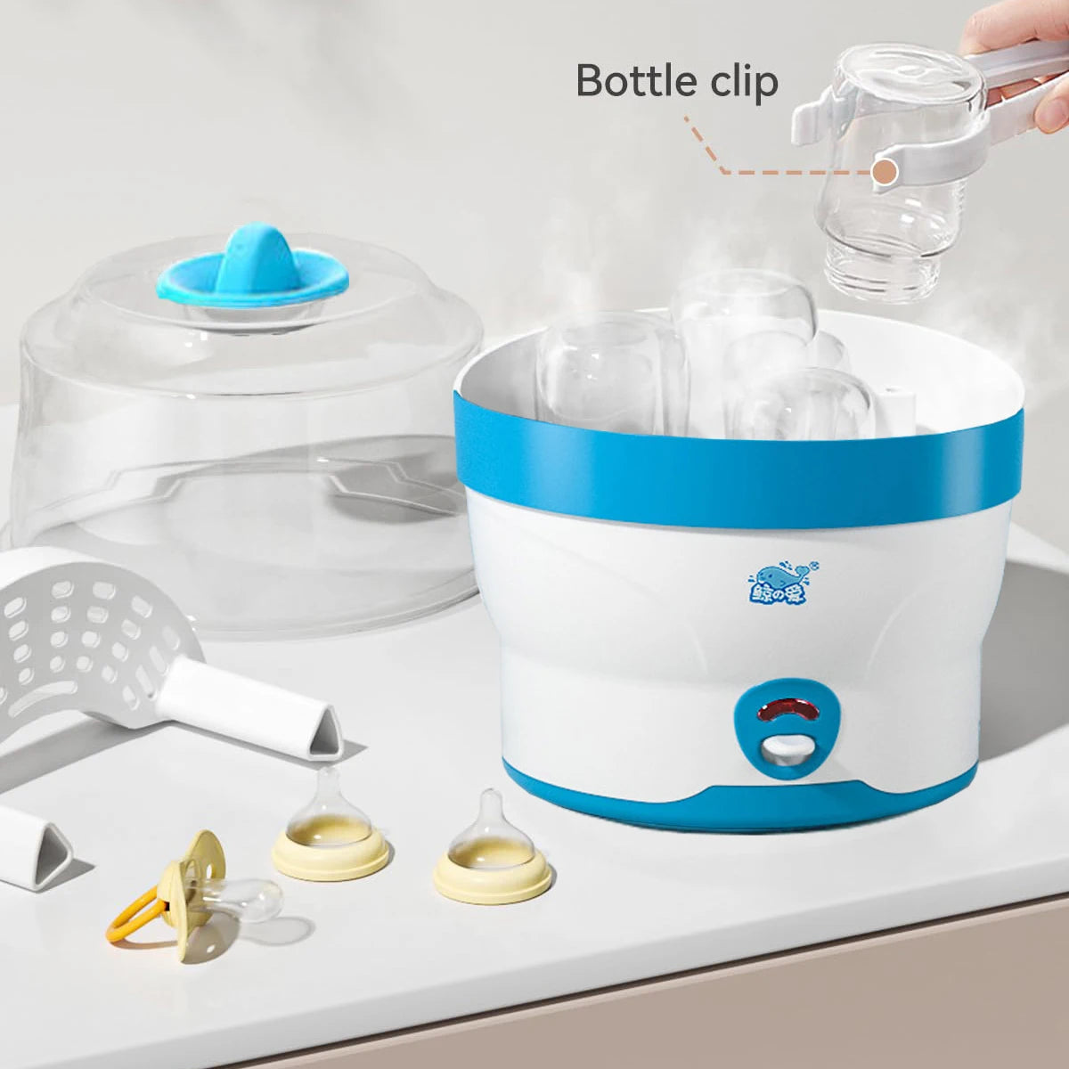 Large Capacity 0-6M Baby Feeding Bottle Sterilizers with Automatic Power off Control Baby Accessories Baby Accessories EU Plug