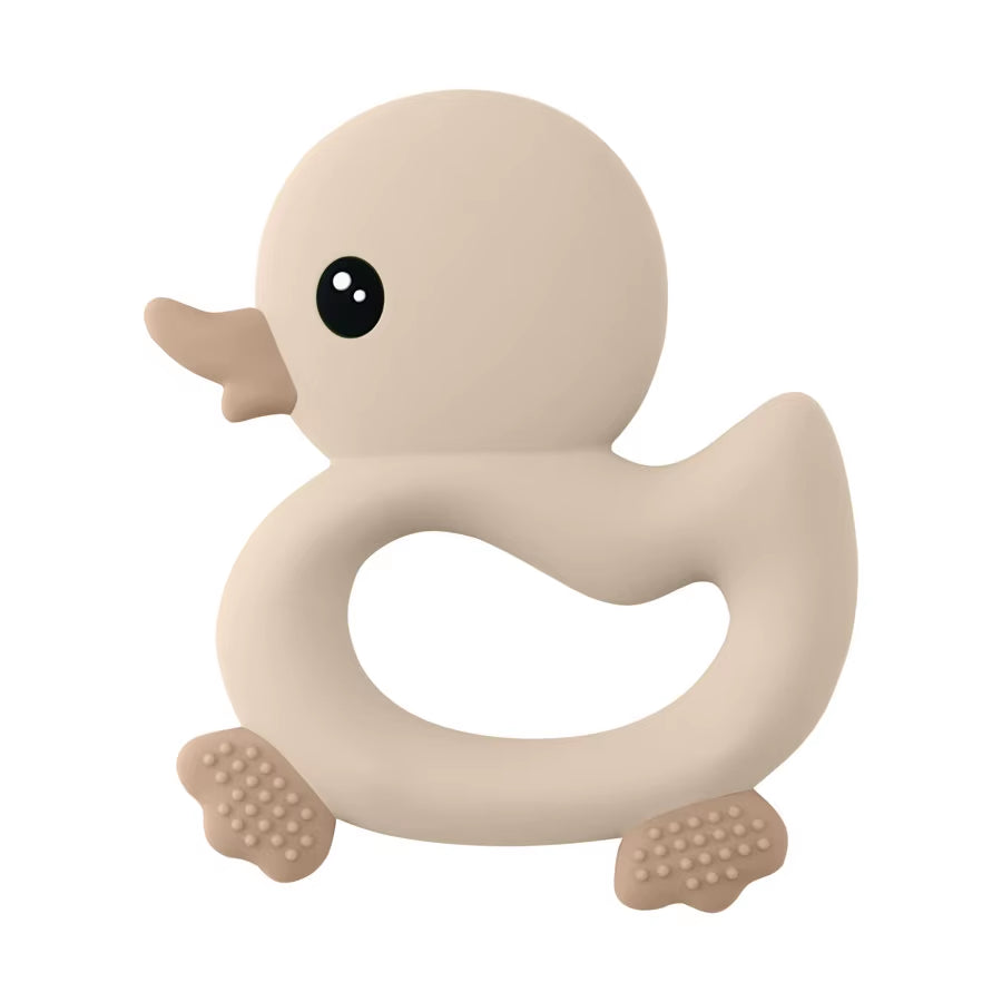 1PCS Baby Teether Toys Cartoon Duck Silicone Teether for Baby BPA Free Teething Chewing Toys Soft Teether Baby Accessories