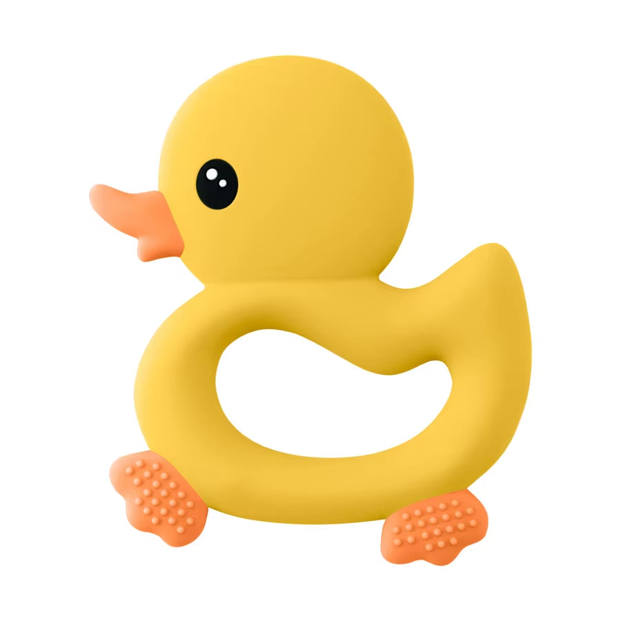 1PCS Baby Teether Toys Cartoon Duck Silicone Teether for Baby BPA Free Teething Chewing Toys Soft Teether Baby Accessories