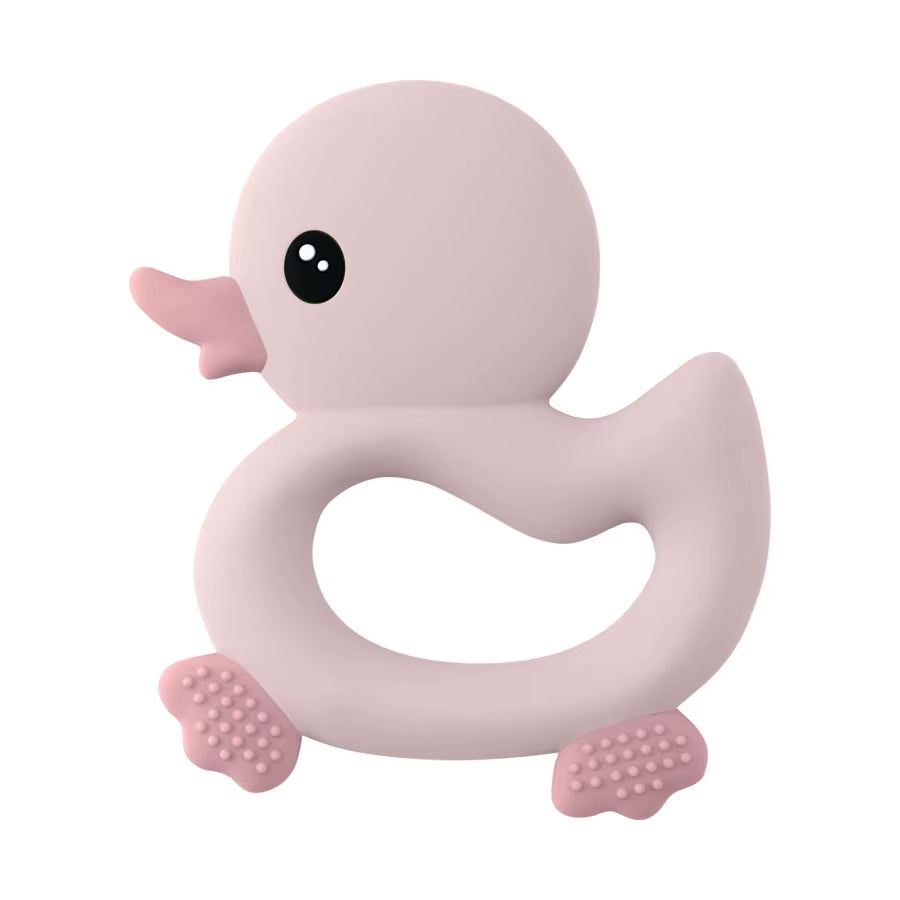 1PCS Baby Teether Toys Cartoon Duck Silicone Teether for Baby BPA Free Teething Chewing Toys Soft Teether Baby Accessories