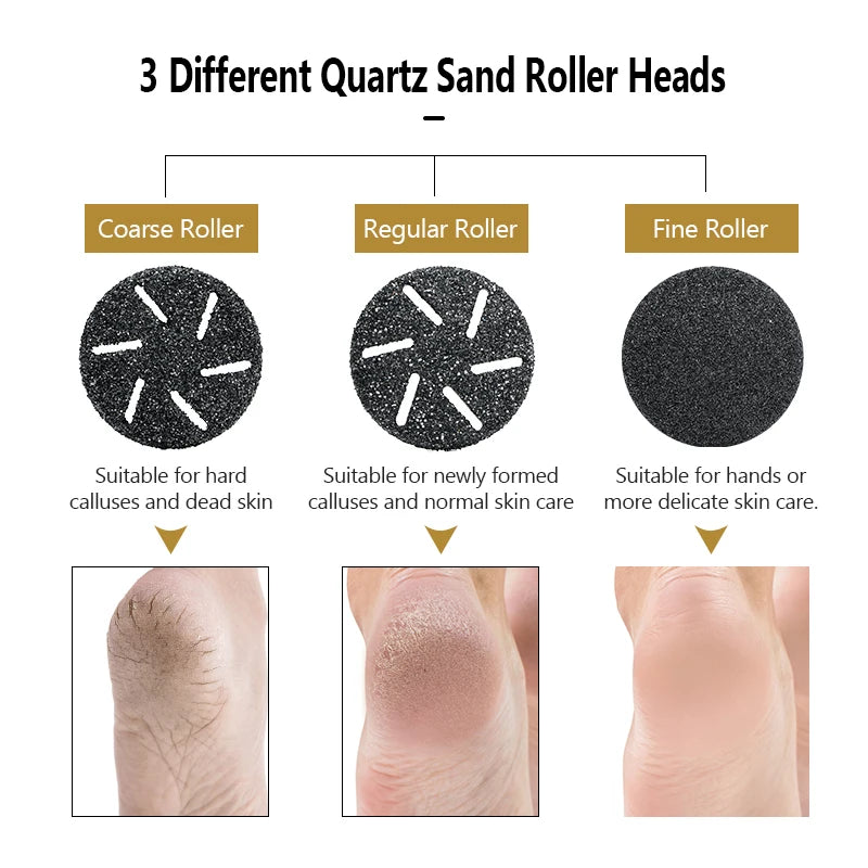 Electric Pedicure Tools Foot Care File Leg Heels Remove Hard Cracked Dead Skin Callus Remover Feet Foot Files Clean Care Machine