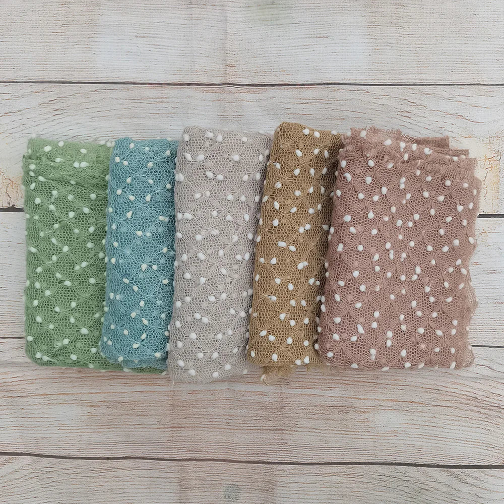 Soft Baby Girl Boy Photo Shoot Props Newborn Photography Swaddle Blanket Little Infant Bobble Picture Accessories 2023