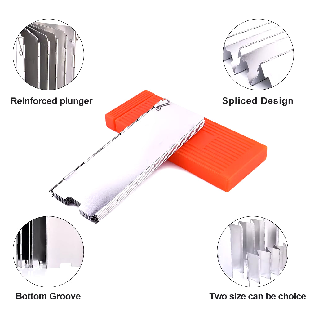 Camping Portable 9/10 Plates Stove Wind Shield Folding Outdoor Picnic BBQ Gas Burner Windproof Screen Guard Cookware Supplies