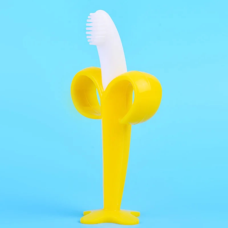 Baby Silicone Training Toothbrush BPA Free Baby Toys Teething Ring Baby Chewinggift for Infant Baby Accessories Teether Silicone