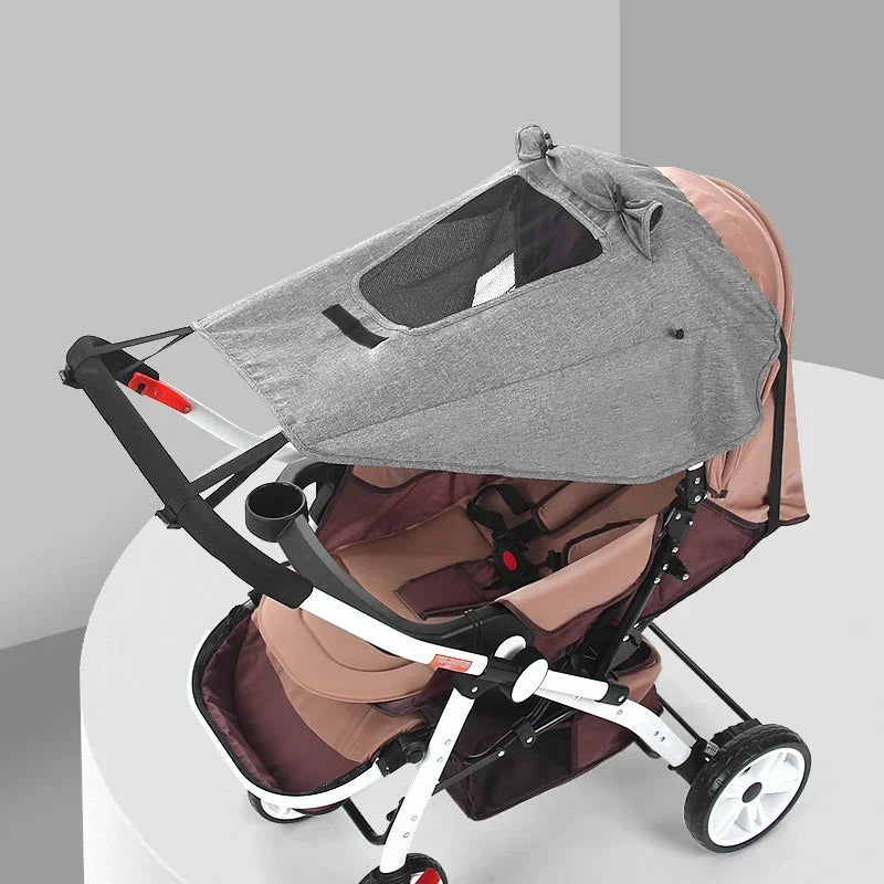 Baby Stroller Awning Accessories Shading Anti-Ultraviolet Sun Cover Anti-Rain Canopy Universal Baby Stroller Accessories