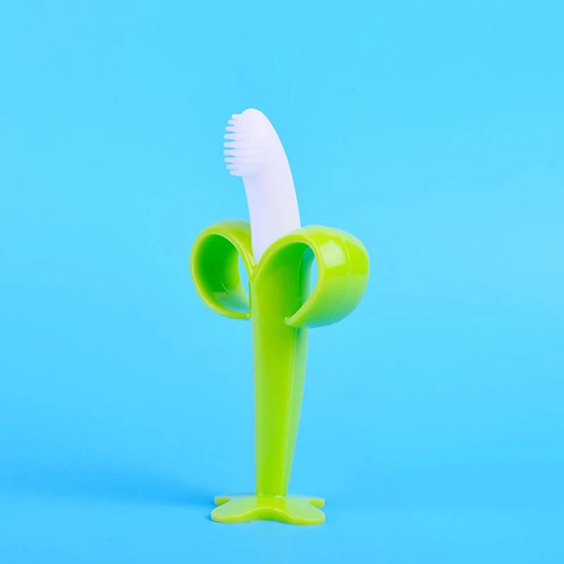 Baby Silicone Training Toothbrush BPA Free Baby Toys Teething Ring Baby Chewinggift for Infant Baby Accessories Teether Silicone