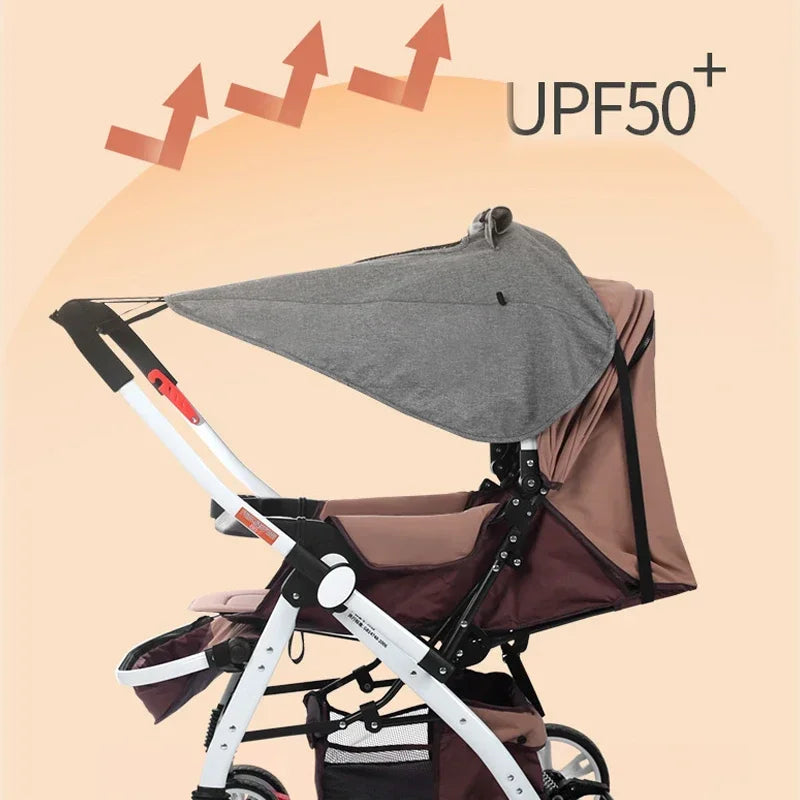 Baby Stroller Awning Accessories Shading Anti-Ultraviolet Sun Cover Anti-Rain Canopy Universal Baby Stroller Accessories