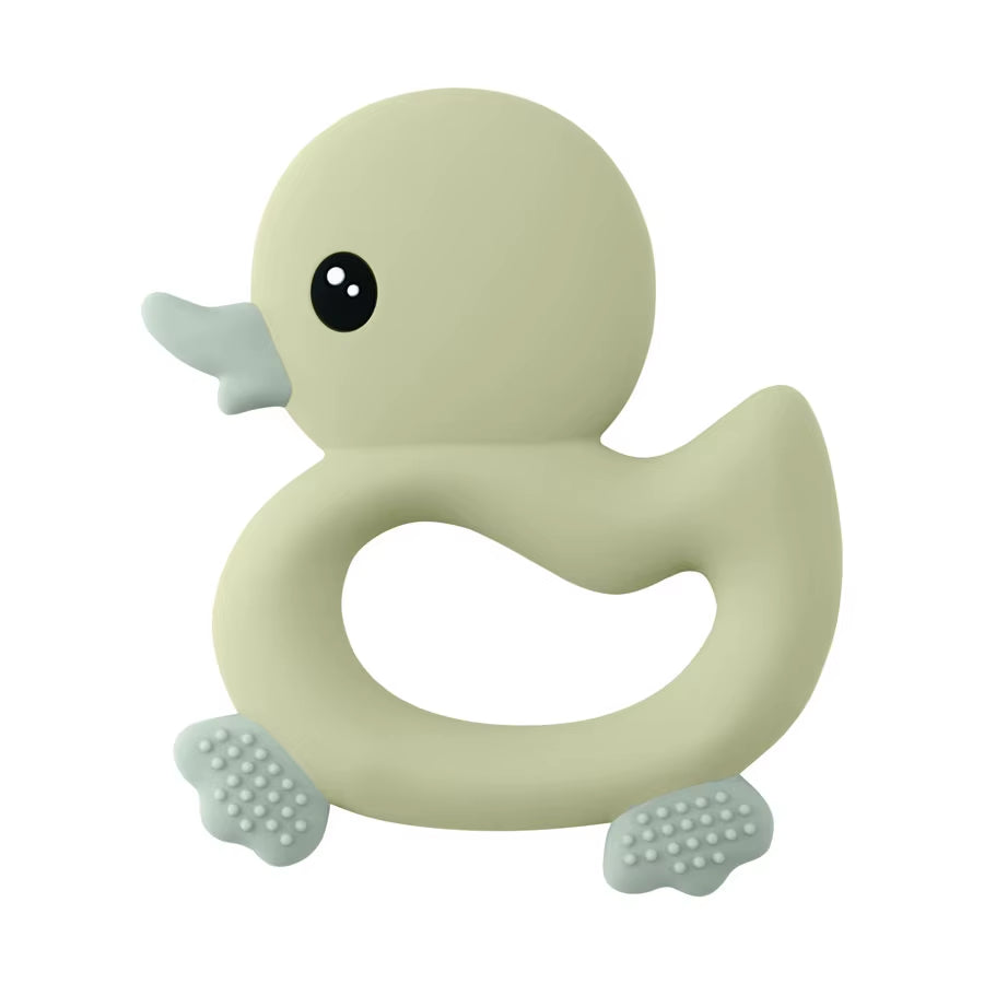 1PCS Baby Teether Toys Cartoon Duck Silicone Teether for Baby BPA Free Teething Chewing Toys Soft Teether Baby Accessories