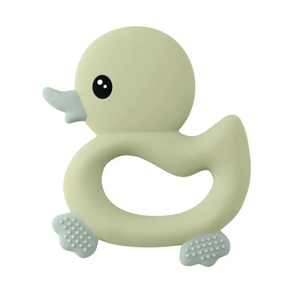1PCS Baby Teether Toys Cartoon Duck Silicone Teether for Baby BPA Free Teething Chewing Toys Soft Teether Baby Accessories