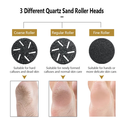 Electric Pedicure Tools Foot Care File Leg Heels Remove Hard Cracked Dead Skin Callus Remover Feet Foot Files Clean Care Machine